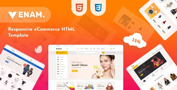 Venam multipurpose eCommerce HTML template responsive Bootstrap 4 online store layout
