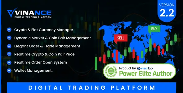 Vinance digital trading platform PHP script interface