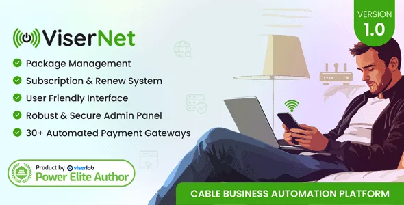 ViserNet ISP automation platform interface for cable business management