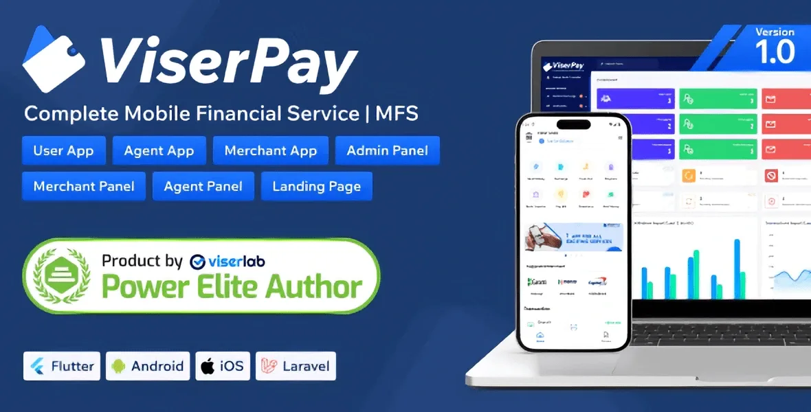 ViserPay complete mobile financial service script PHP platform overview
