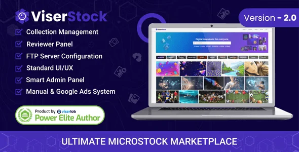ViserStock microstock marketplace PHP script for launching a licensed image platform