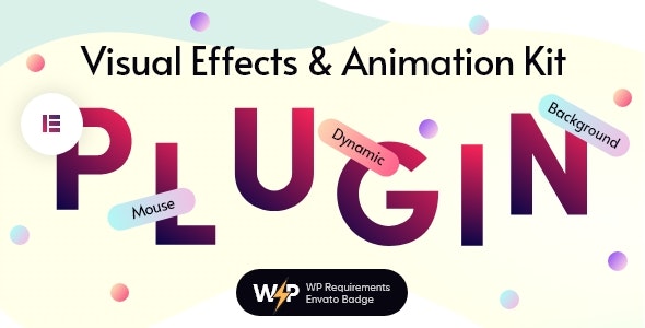 Visual Effects and Animation Kit for Elementor WordPress showcasing modern web animations