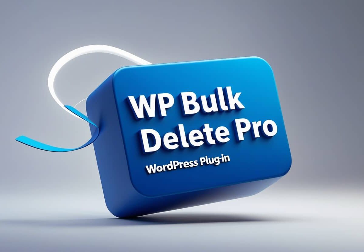 WP Bulk Delete Pro plugin interface showing bulk deletion filters for posts, comments, and users