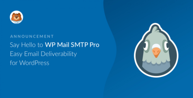 WP Mail SMTP Pro WordPress plugin dashboard showing SMTP mailer selection and email log