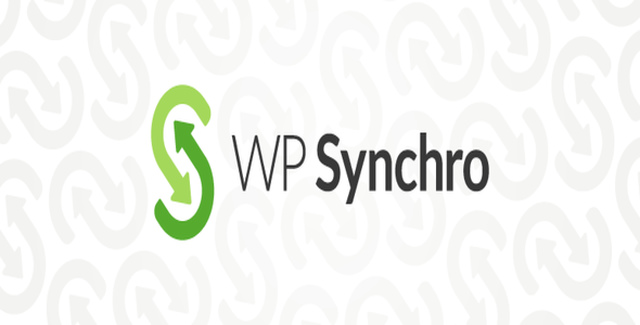 WP Synchro Pro WordPress migration plugin interface showing database and file sync configuration