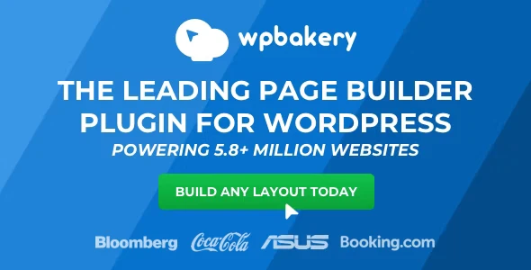 WPBakery WordPress page builder interface showing drag and drop frontend editing