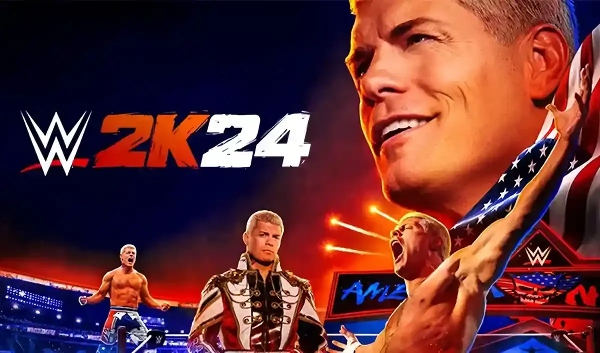 WWE 2K24 40 Years of WrestleMania Edition PC game cover art