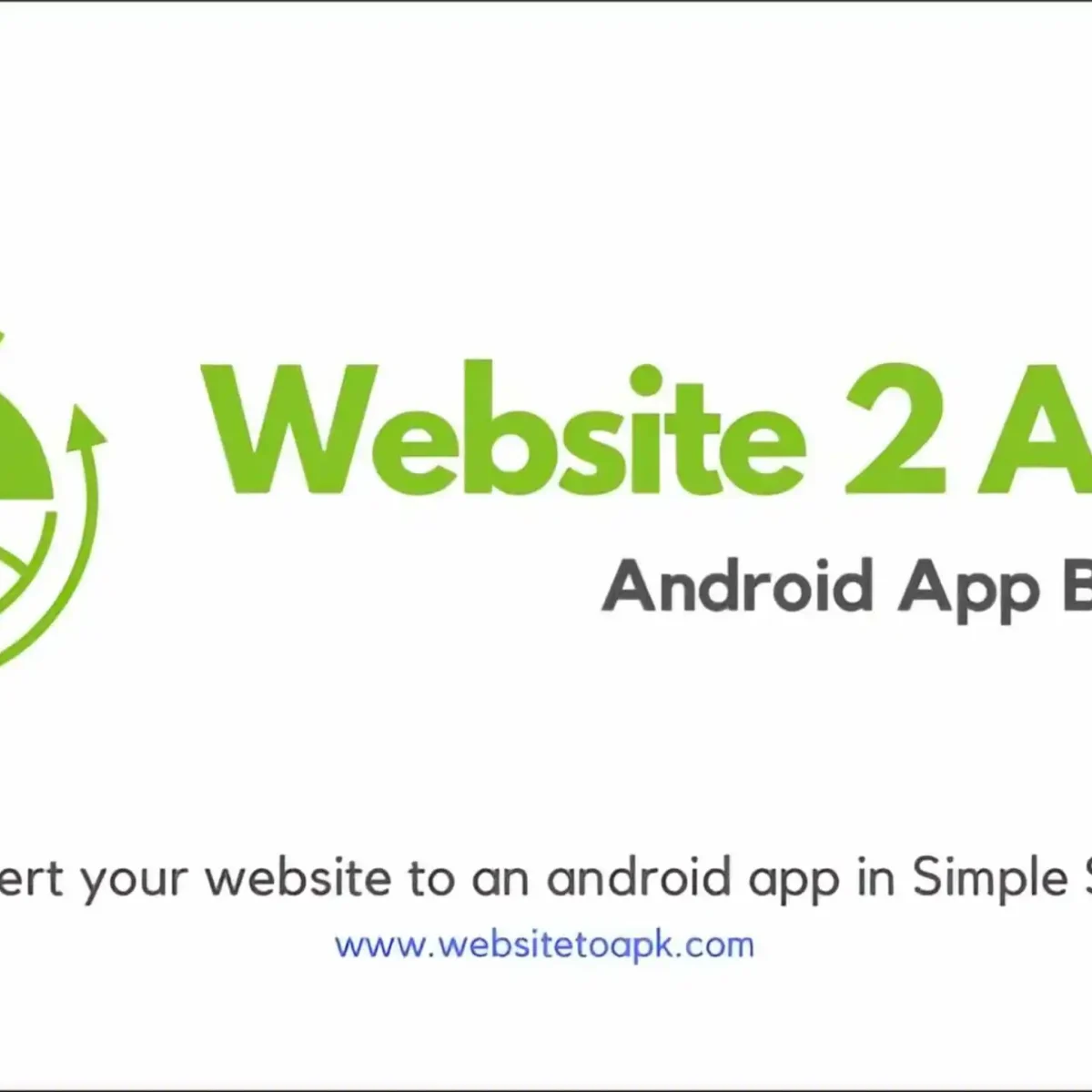Website 2 APK Builder Pro software interface for converting websites to Android APK files