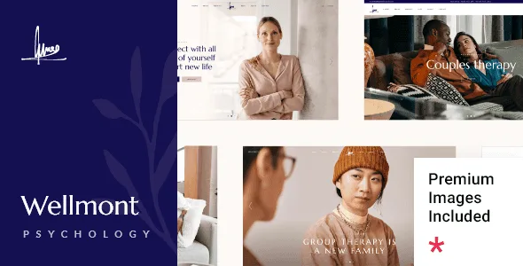 Wellmont psychology and counseling WordPress theme built with Elementor