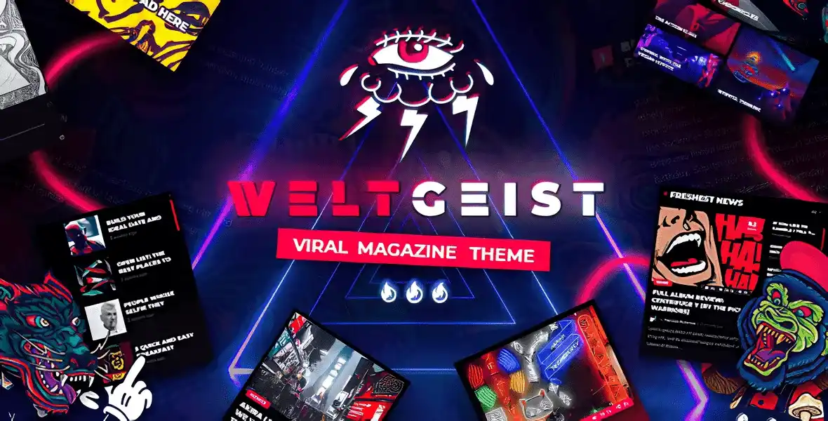 Weltgeist viral magazine WordPress theme modern blog layout design