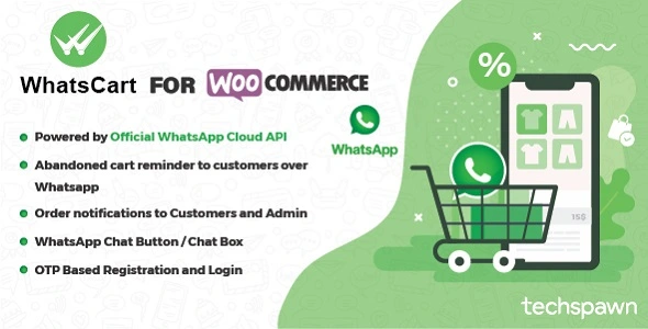 WhatsCart WhatsApp abandoned cart recovery plugin for WooCommerce dashboard