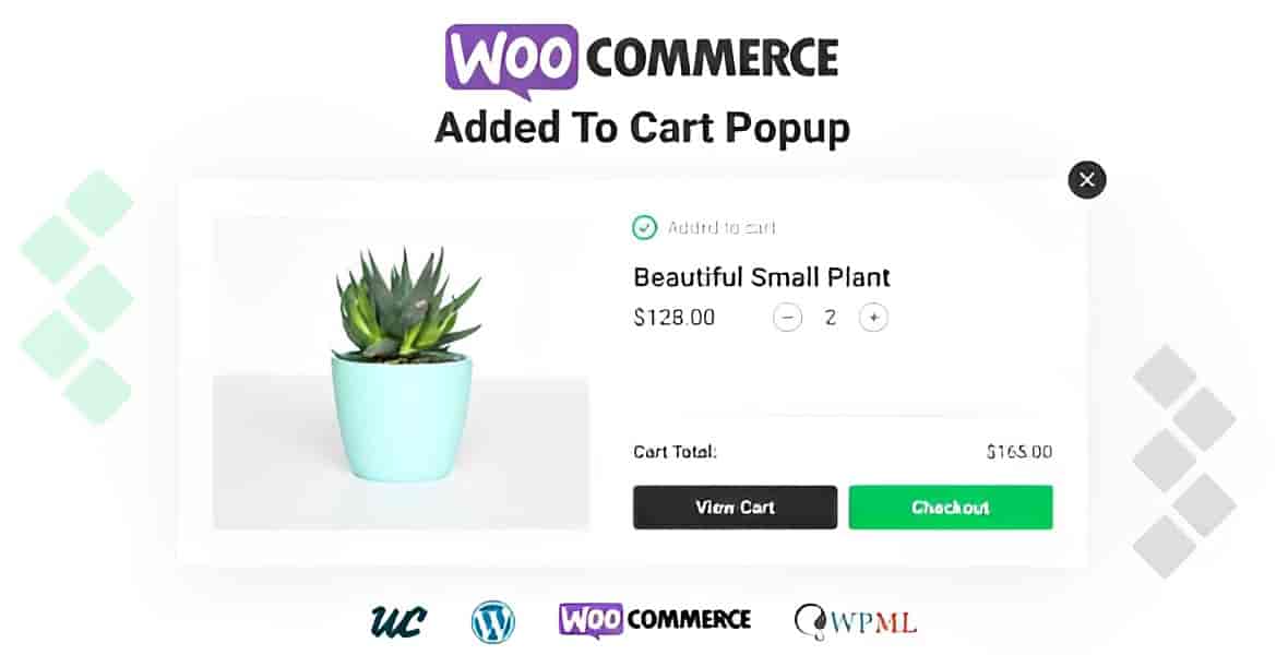 WooCommerce Added to Cart Popup showing cart summary with upsell and cross-sell product recommendations in a modal window
