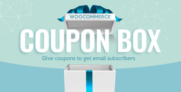 WooCommerce Coupon Box plugin pop-up displaying email subscription form with discount coupon offer