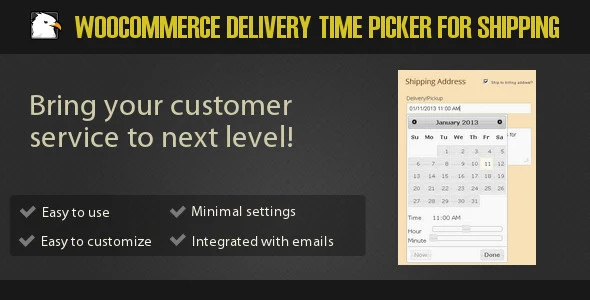 WooCommerce delivery time picker plugin checkout widget