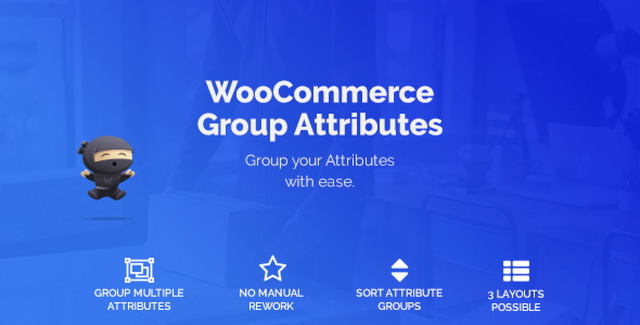 WooCommerce Group Attributes plugin organizing product attributes into visual groups on a product page