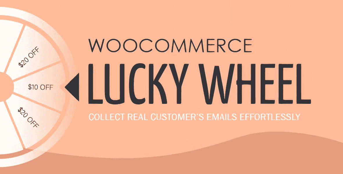 WooCommerce Lucky Wheel spin-to-win popup collecting emails and generating discount coupons