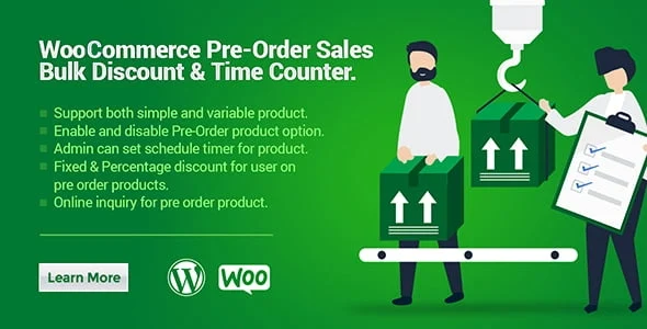 WooCommerce pre-order plugin with bulk discounts and countdown timer