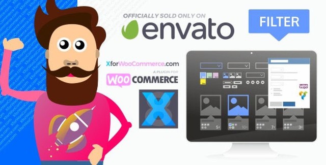 WooCommerce Product Filter Plugin admin interface showing AJAX filter configuration and preset manager for WooCommerce store product filtering