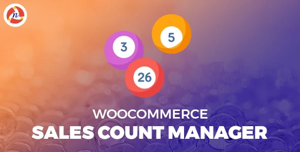 WooCommerce Sales Count Manager plugin dashboard showing sales count settings