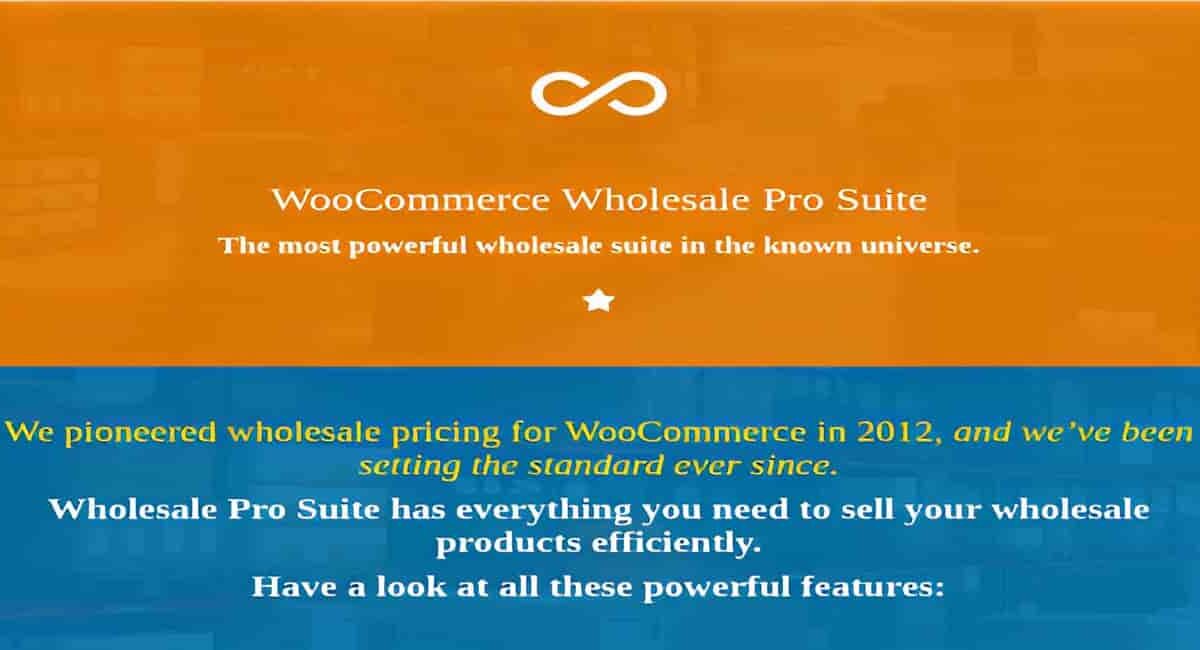 WooCommerce Wholesale Pro Suite plugin dashboard showing tiered pricing and customer management features