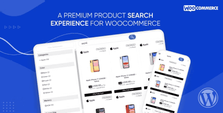 WooSearch popup product search and filters interface for WooCommerce stores