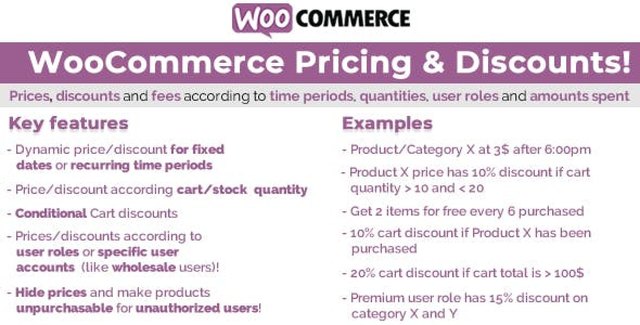 WooCommerce pricing and discounts plugin rule builder interface