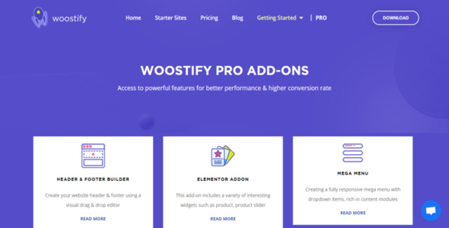 Woostify WooCommerce WordPress theme with Pro addon customization tools for fast, responsive online stores