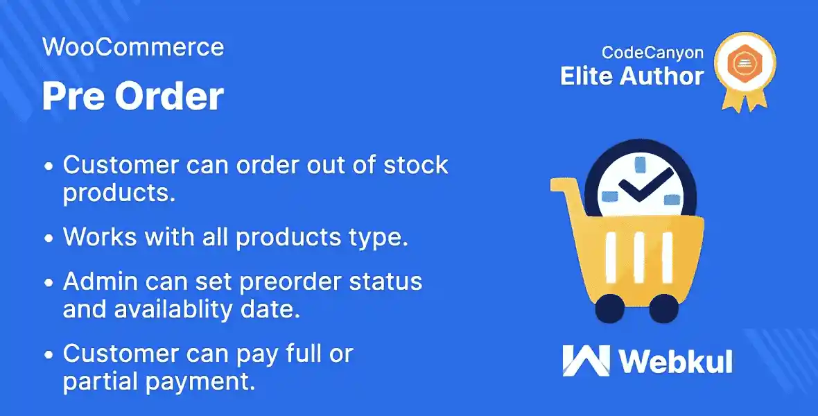 WooCommerce pre-order plugin for WordPress