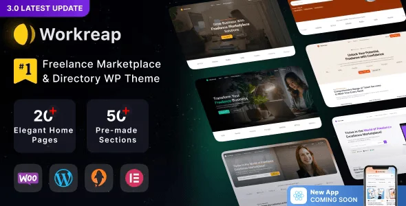 Workreap freelance marketplace WordPress theme for connecting freelancers and employers