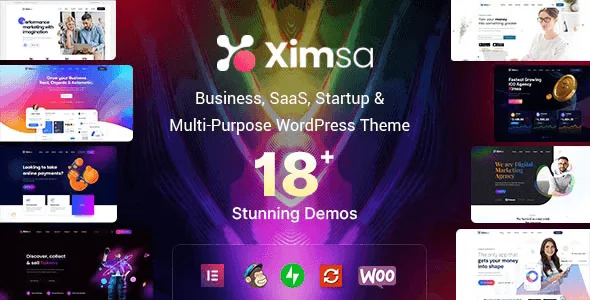Ximsa IT solutions and technology WordPress theme with modern design