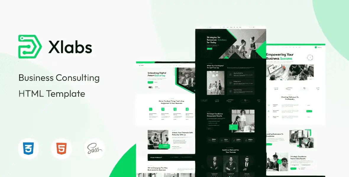 Xlab business consulting WordPress theme with Elementor PRO compatibility
