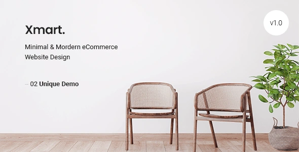 Xmart minimal ecommerce HTML5 template with clean grid layout