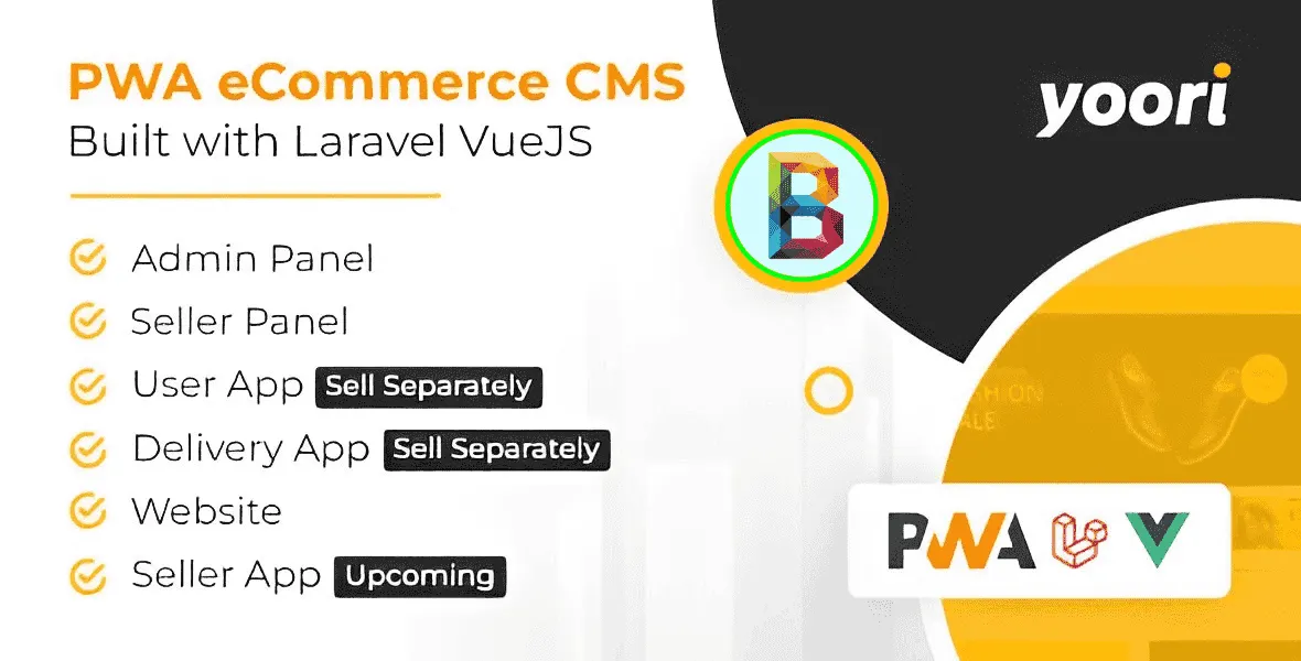 YOORI multi-vendor ecommerce CMS script admin dashboard preview