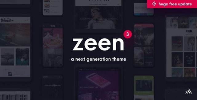 Zeen next generation magazine WordPress theme preview