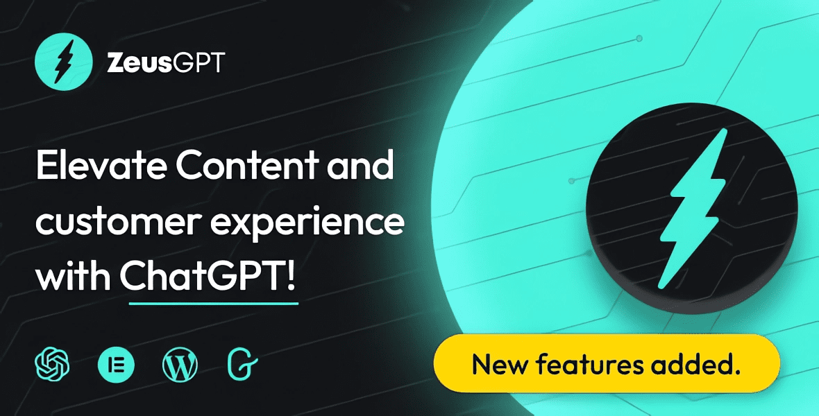 ZeusGPT ChatGPT WordPress plugin with AI chatbot and content generation features