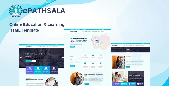 EPathsala education HTML template with Bootstrap and Elementor PRO