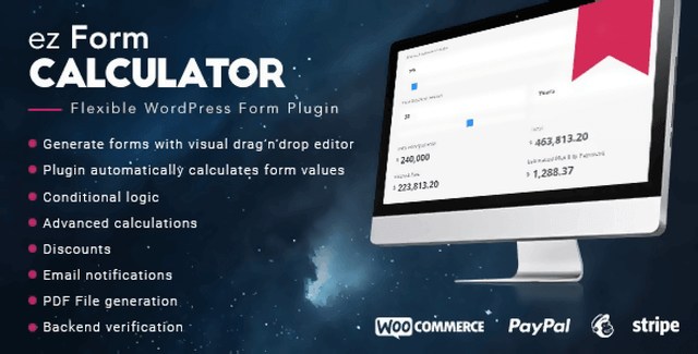 Ez Form Calculator WordPress form builder plugin