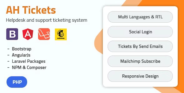 AH Tickets PHP help desk support ticket system script