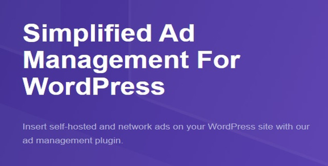AdSanity WordPress plugin banner advertising management dashboard