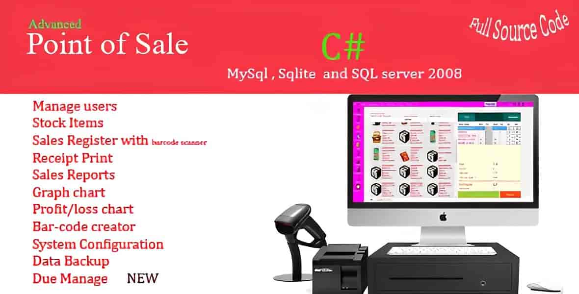 POS PHP script point of sale system dashboard for retail and restaurant management