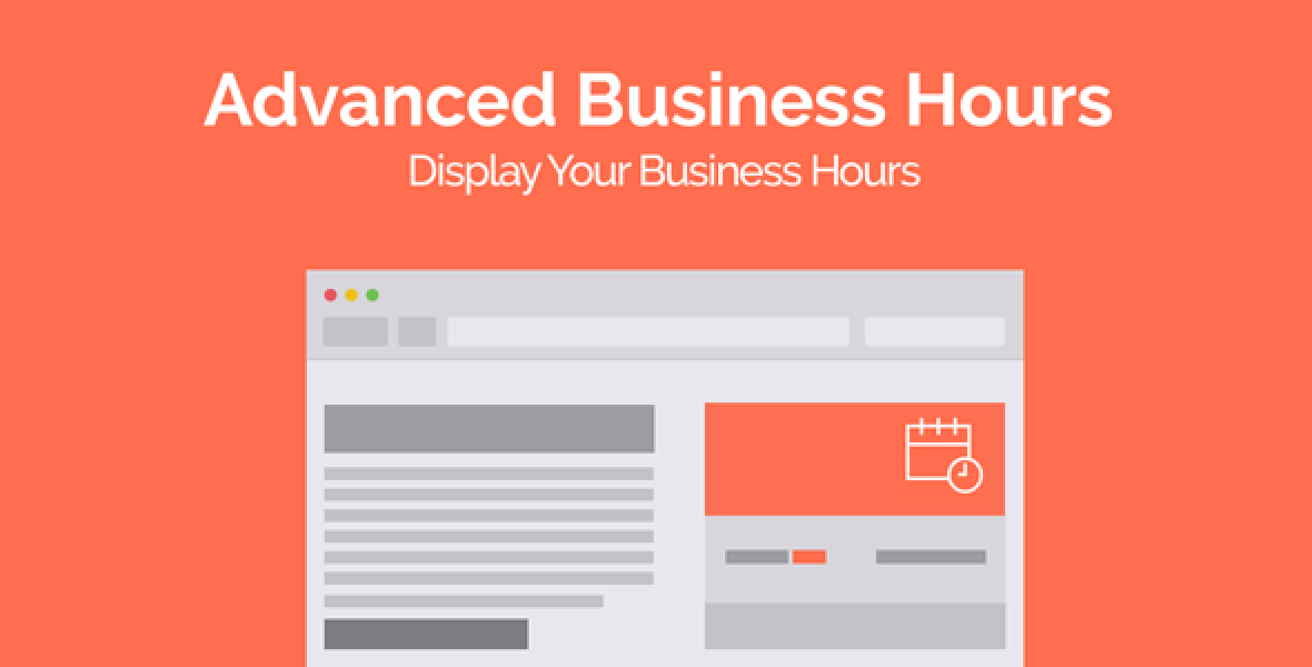 Advanced Business Hours WordPress Plugin widget displaying store opening times