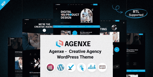 Agenxe creative agency WordPress theme demo preview