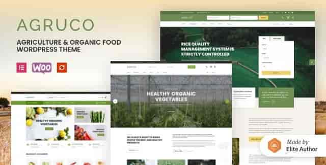 Agruco agriculture WordPress theme with Elementor Pro for farm and organic food business websites