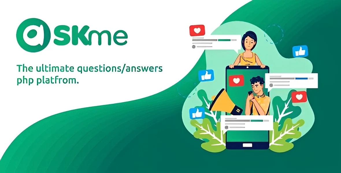 AskMe PHP question and answer social platform interface