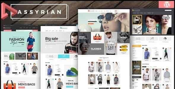 Assyrian responsive fashion WordPress theme homepage preview