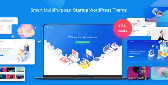 Atomlab multi-purpose WordPress theme for startups and tech agencies