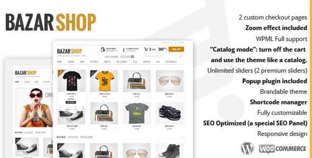 Bazar multi-purpose WooCommerce WordPress theme storefront preview
