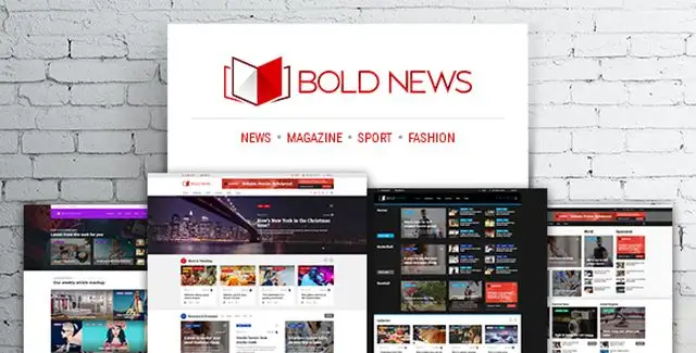 Bold News magazine and newspaper WordPress theme preview