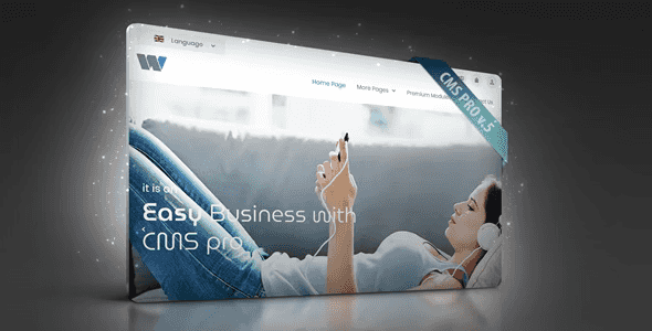 CMS Pro PHP content management system interface