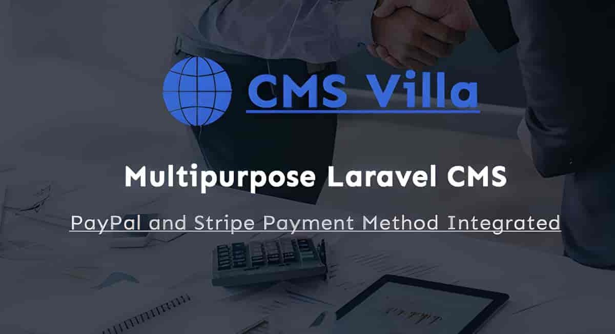 CMS Villa multipurpose Laravel CMS script website preview
